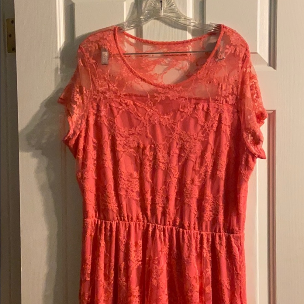 Lace Hi-Low Dress